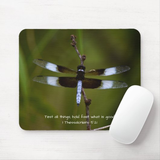 Dragonfly Faith Bible Verse Mouse Pad Mousepad (Mit Mouse)