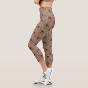 Dragonfly farbenfroh capri leggings