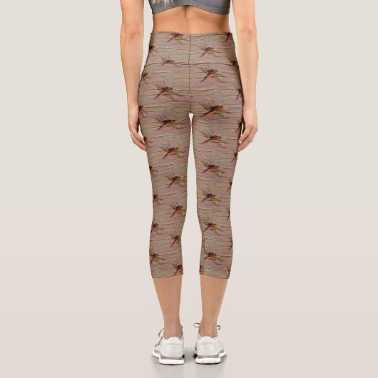 Dragonfly farbenfroh capri leggings (Rückseite)