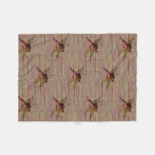 Dragonfly farbenfroh fleecedecke (Vorderseite (Horizontal))