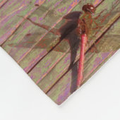 Dragonfly farbenfroh fleecedecke (Ecke)
