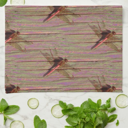 Dragonfly farbenfroh geschirrtuch (Gefaltet)