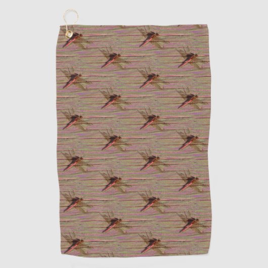 Dragonfly farbenfroh golfhandtuch (Vorderseite)