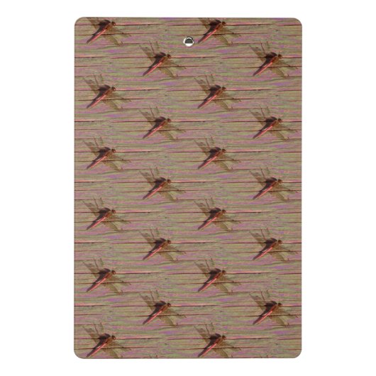 Dragonfly farbenfroh mini klemmbrett (Rückseite)