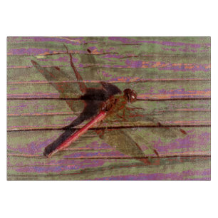 Dragonfly farbenfroh schneidebrett