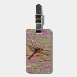 Dragonfly farbenfrohe Gepäckmarke Gepäckanhänger
