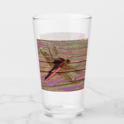 Dragonfly farbiges Glas (Vorderseite)