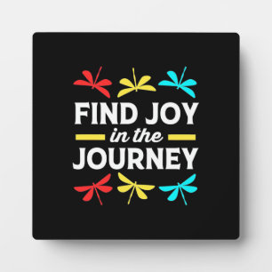 Dragonfly findet Freude auf der Reise Fotoplatte