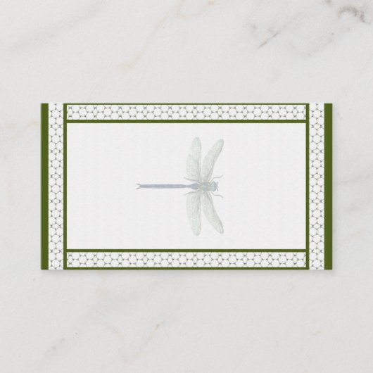 Dragonfly Fliegen Visitenkarte (Vorderseite)