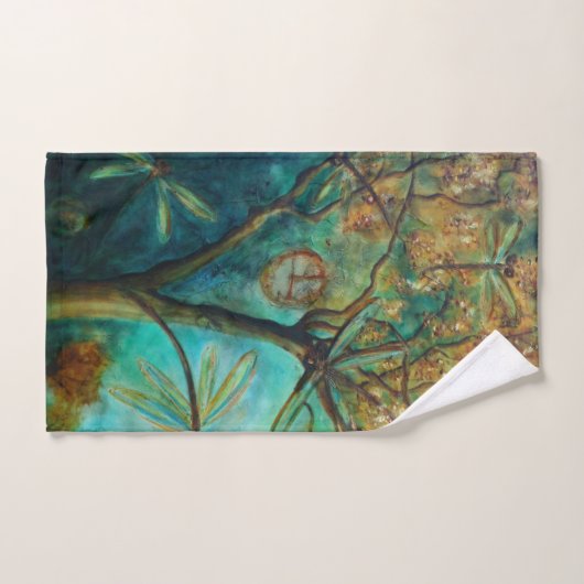 Dragonfly Flirtation Badhandtuch Set (Handtuch)