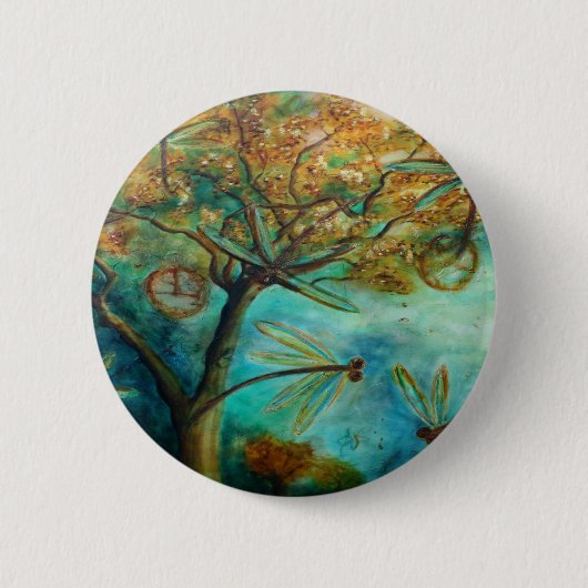 Dragonfly Flirtation Button (Vorderseite)