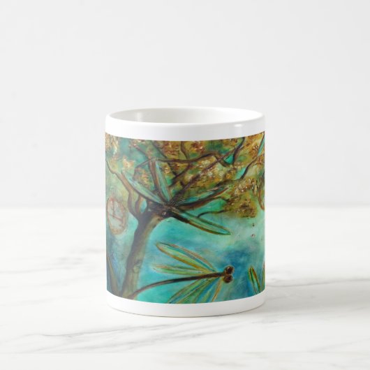 Dragonfly Flirtation Kaffeetasse (Mittel)