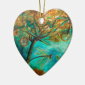 Dragonfly Flirtation Keramik Ornament (Links)