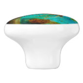 Dragonfly Flirtation Keramikknauf (Seitenansicht)