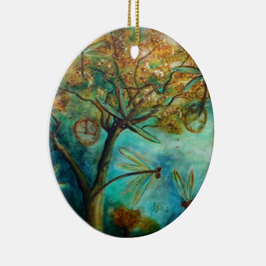 Dragonfly Flirtation Keramikornament (Rechts)