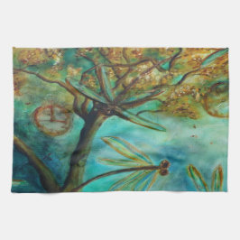 Dragonfly Flirtation Küchentuch