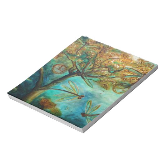 Dragonfly Flirtation Notizblock (Rotiert)