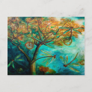 Dragonfly Flirtation Postkarte