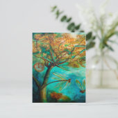 Dragonfly Flirtation Postkarte (Stehend Vorderseite)
