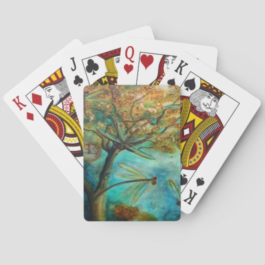 Dragonfly Flirtation Spielkarten (Rückseite)