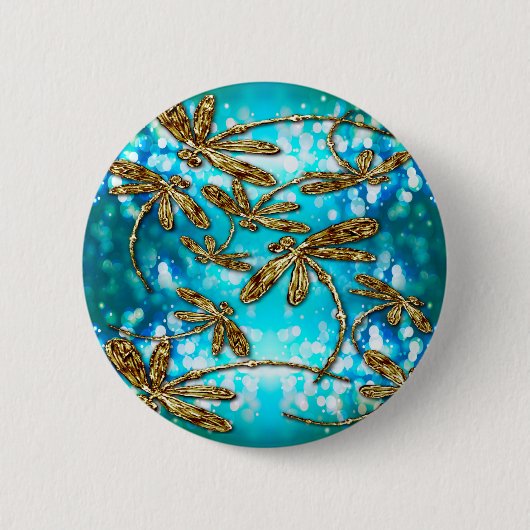Dragonfly Flit Bubbles Button (Vorderseite)