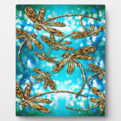 Dragonfly Flit Bubbles Fotoplatte (Vorderseite)