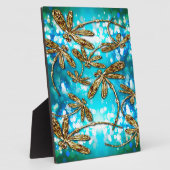 Dragonfly Flit Bubbles Fotoplatte (Seite)