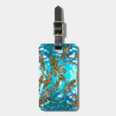 Dragonfly Flit Bubbles Gepäckanhänger (Vorderseite vertikal)