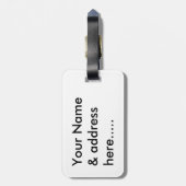 Dragonfly Flit Bubbles Gepäckanhänger (Rückseite vertikal)