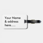 Dragonfly Flit Bubbles Gepäckanhänger (Rückseite horizontal)