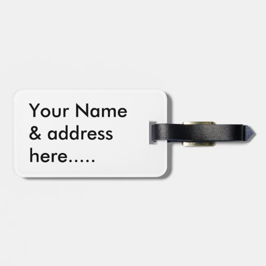 Dragonfly Flit Bubbles Gepäckanhänger (Rückseite horizontal)