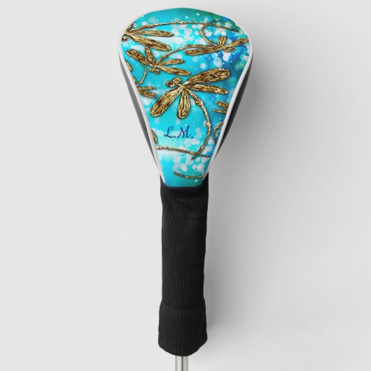 Dragonfly Flit Bubbles Golf Headcover (Vorderseite)