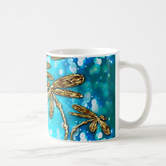 Dragonfly Flit Bubbles Kaffeetasse (Rechts)