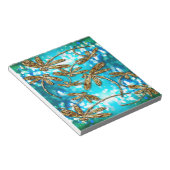 Dragonfly Flit Bubbles Notizblock (angewinkelt)