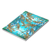 Dragonfly Flit Bubbles Notizblock (Rotiert)