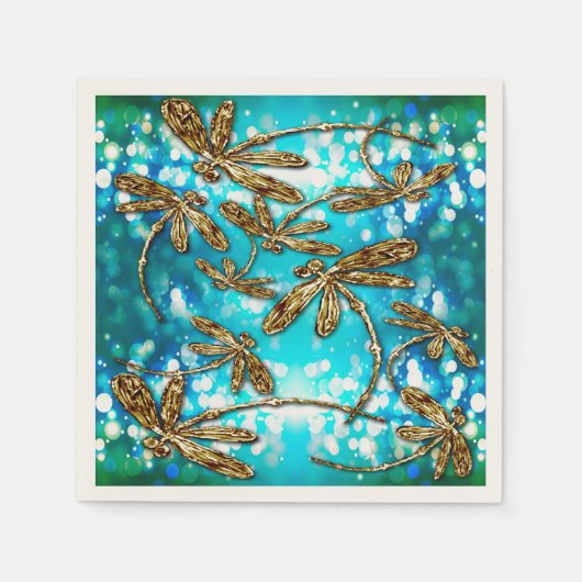 Dragonfly Flit Bubbles Serviette (Vorderseite)