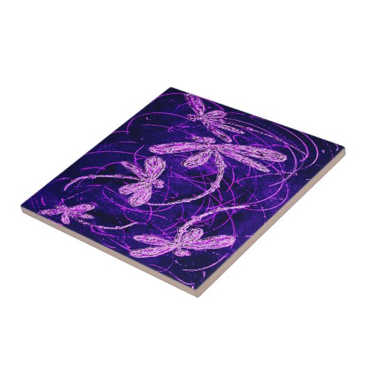 Dragonfly Flit Disco Fliese (Seite)