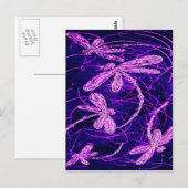 Dragonfly Flit Disco Postkarte (Vorne/Hinten)