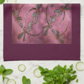 Dragonfly Flit Dusky Rose Handtuch (Gefaltet)