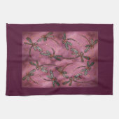 Dragonfly Flit Dusky Rose Handtuch (Horizontal)