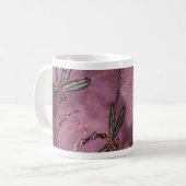 Dragonfly Flit Dusky-Rose Kaffeetasse (Vorderseite Links)