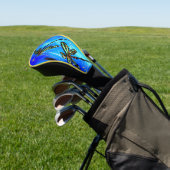 Dragonfly Flit Electric Blue Golf Headcover (In SItu)
