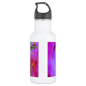 Dragonfly Flit Electric Pink Trinkflasche (Rückseite)