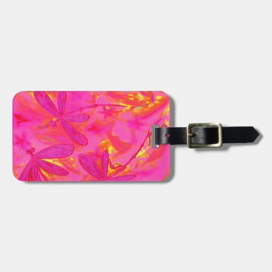 Dragonfly Flit Hazy Days Gepäckanhänger (Vorderseite horizontal)