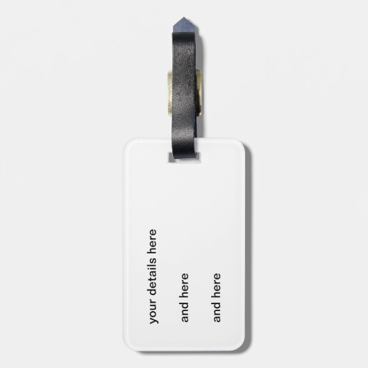 Dragonfly Flit Hazy Days Gepäckanhänger (Rückseite vertikal)