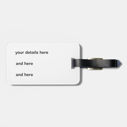 Dragonfly Flit Hazy Days Gepäckanhänger (Rückseite horizontal)