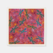 Dragonfly Flit Hot Fuchsia Pink Serviette (Vorderseite)