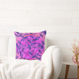 Dragonfly Flit Peachy Pink Kissen