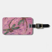 Dragonfly Flit Pink Fizz Gepäcksiegel Gepäckanhänger (Vorderseite horizontal)