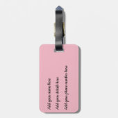 Dragonfly Flit Pink Fizz Gepäcksiegel Gepäckanhänger (Rückseite vertikal)